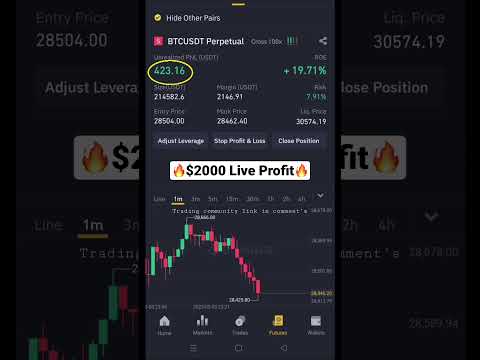 Live Bitcoin Trading With 100X Leverage 😱😱| 1 Minute #scalping #trading