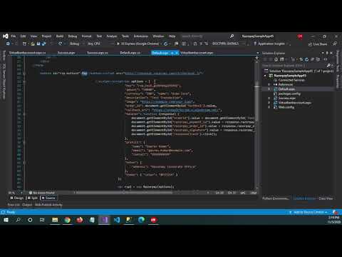Razorpay integration in asp.net web app | HMac SHA256 signature create and matching