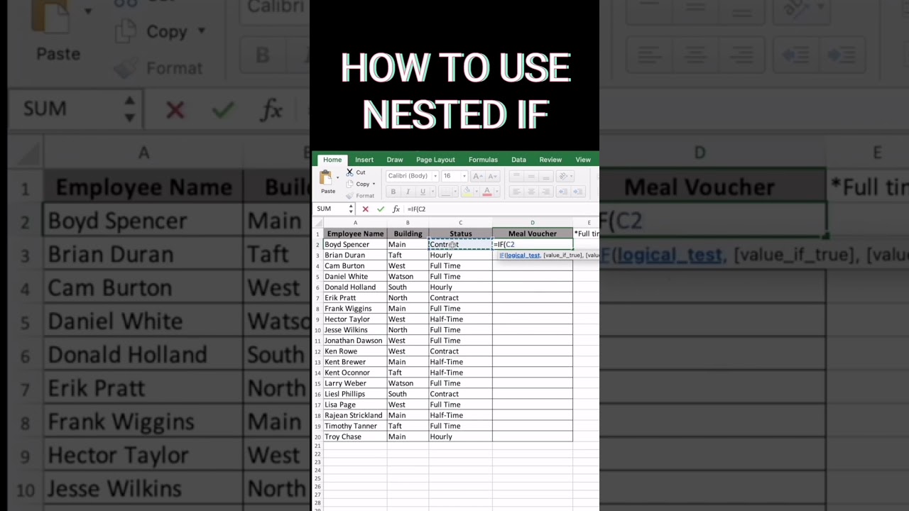 Master the Nested IF Function in Excel & Google Sheets for Beginners 📊
