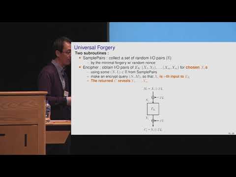 BEST PAPER AWARD: Cryptanalysis of OCB2: Attacks on Authenticity and Confidentiality