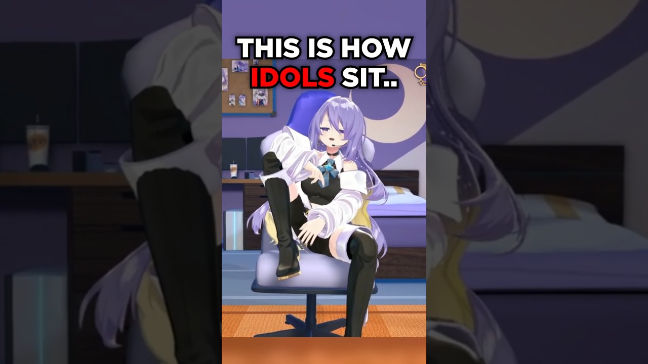 Hololive Stars' Unique Sitting Postures 🎮