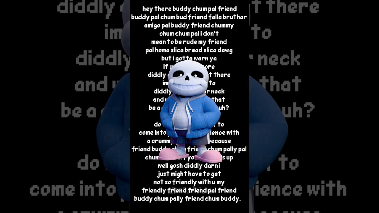 Undertale Animation: Friendly Greetings between Sans and Frisk