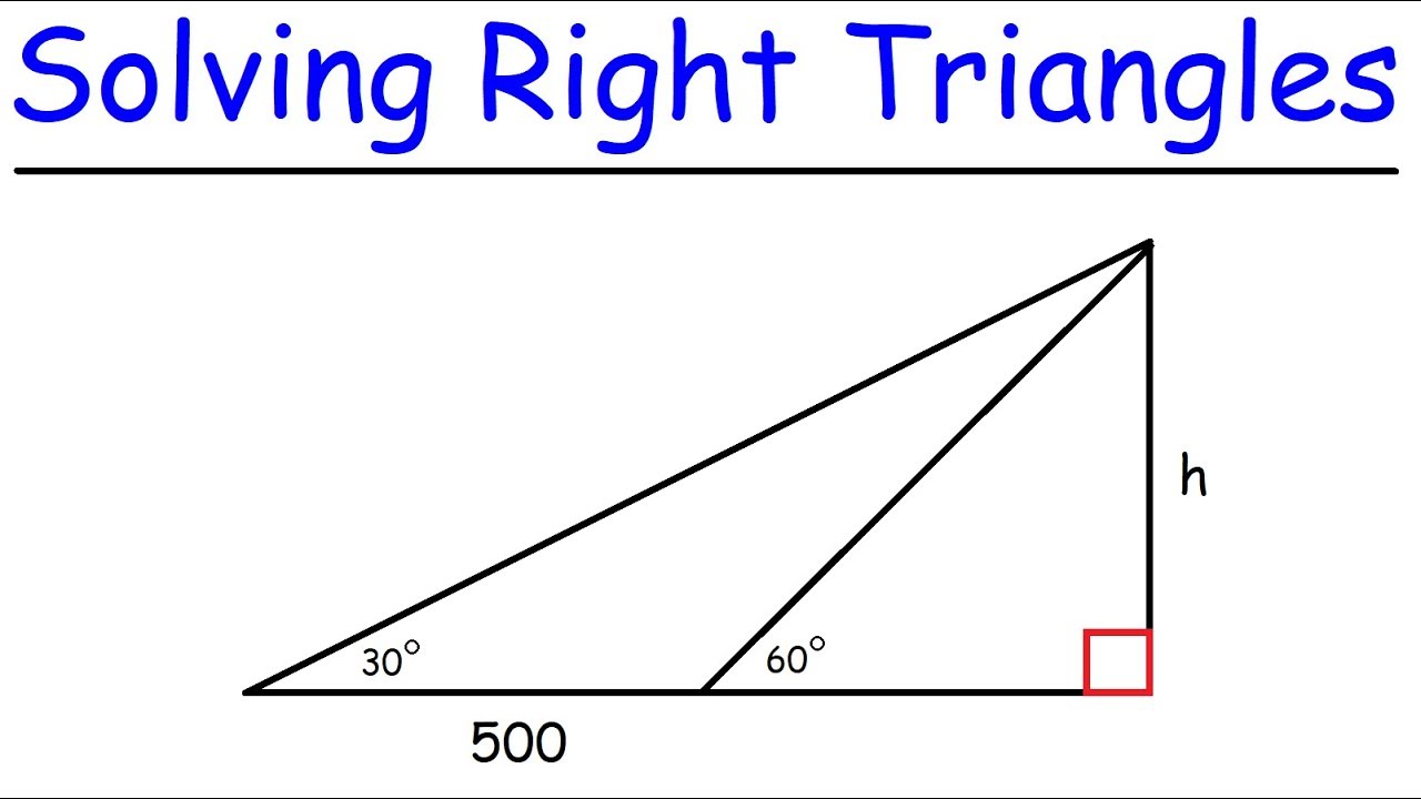 Solve Right Triangles with SOH CAH TOA 📐