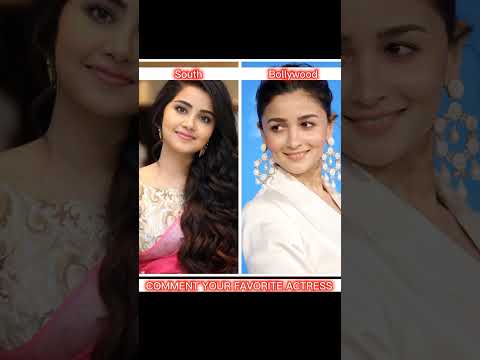 Top 10 South Actress vs Bollywood Actress Most Beautiful😘#shorts #ActressMostBeautiful🔥#viral