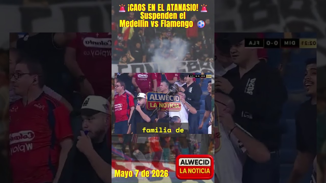 🚨¡CAOS EN EL ATANASIO! Suspenden el Medellín vs Flamengo por tensión extrema en las tribunas🔥⚽
