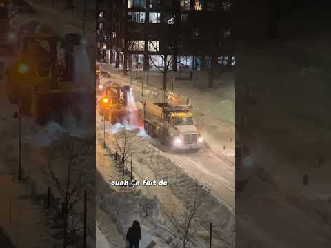 Le déneigement à Montréal