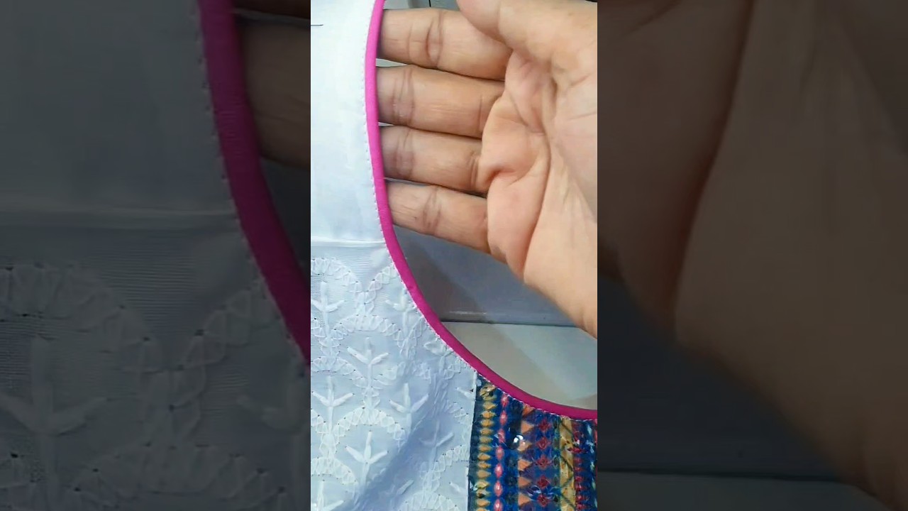 Simple Round Neck Piping for Beginners ✂️