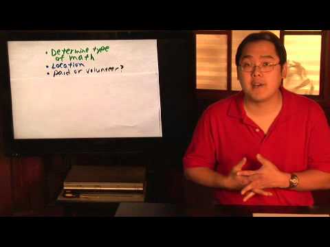 Becoming a Math Tutor