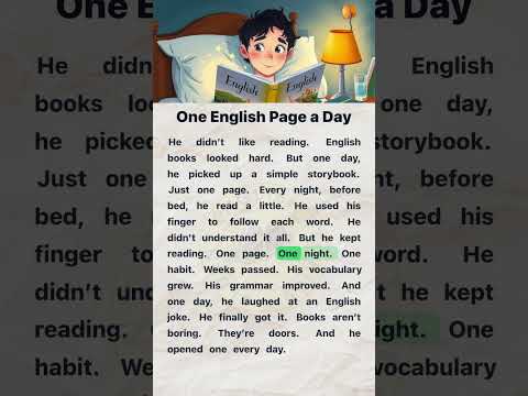One English Page a Day | English Reading and Listening Practice #easyenglish #englishforbeginners