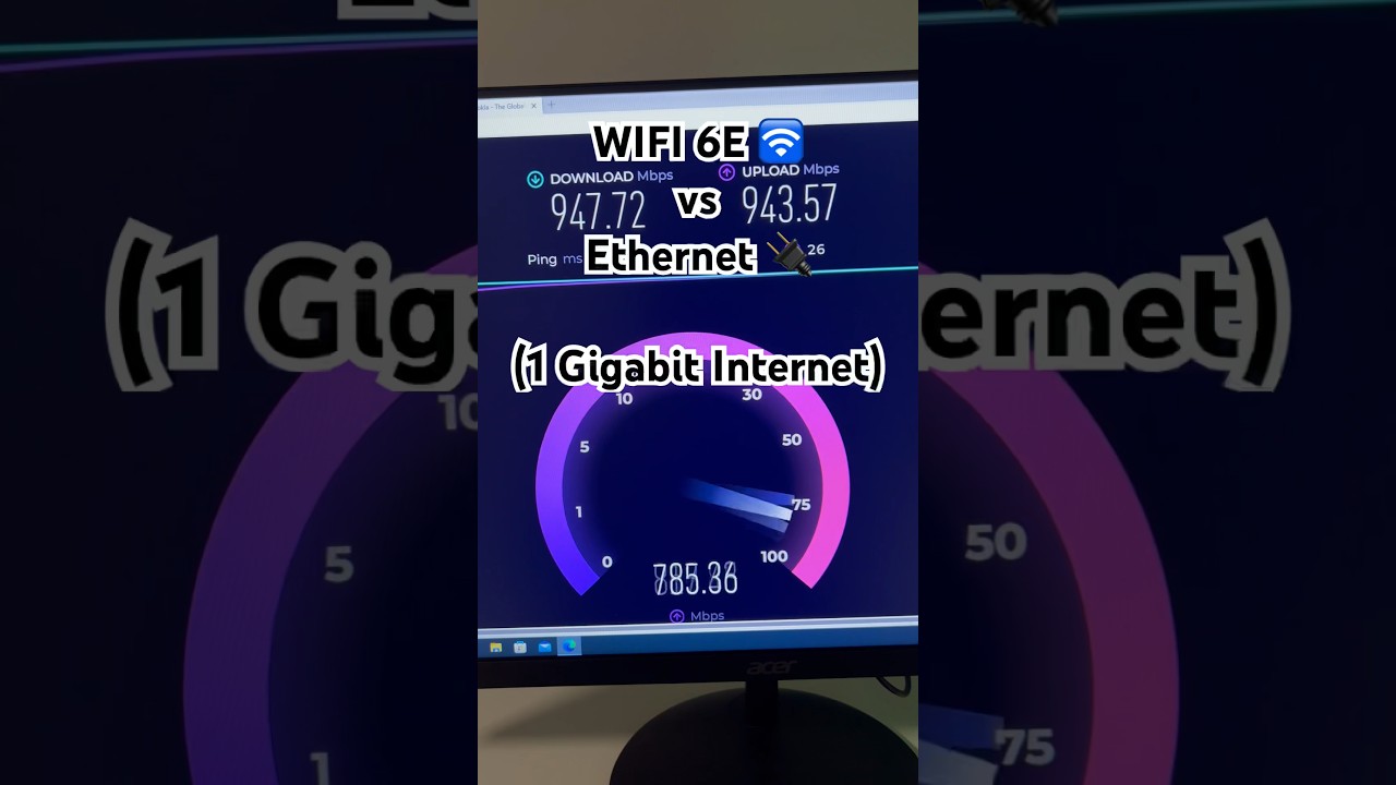 WIFI 6E vs Ethernet: 1Gbps Speed Test ⚡