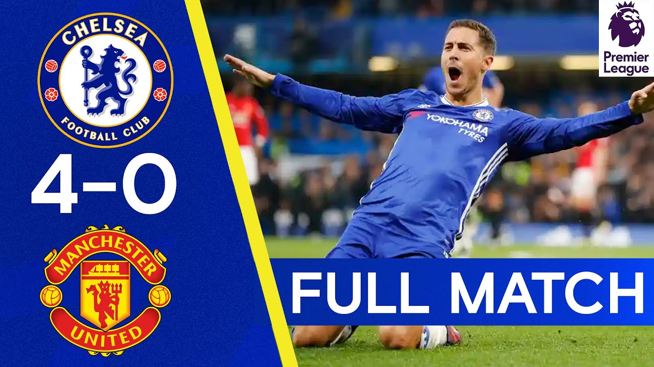 Chelsea Dominates Manchester United 4-0 | Full Match Highlights | Premier League 16/17 ⚽