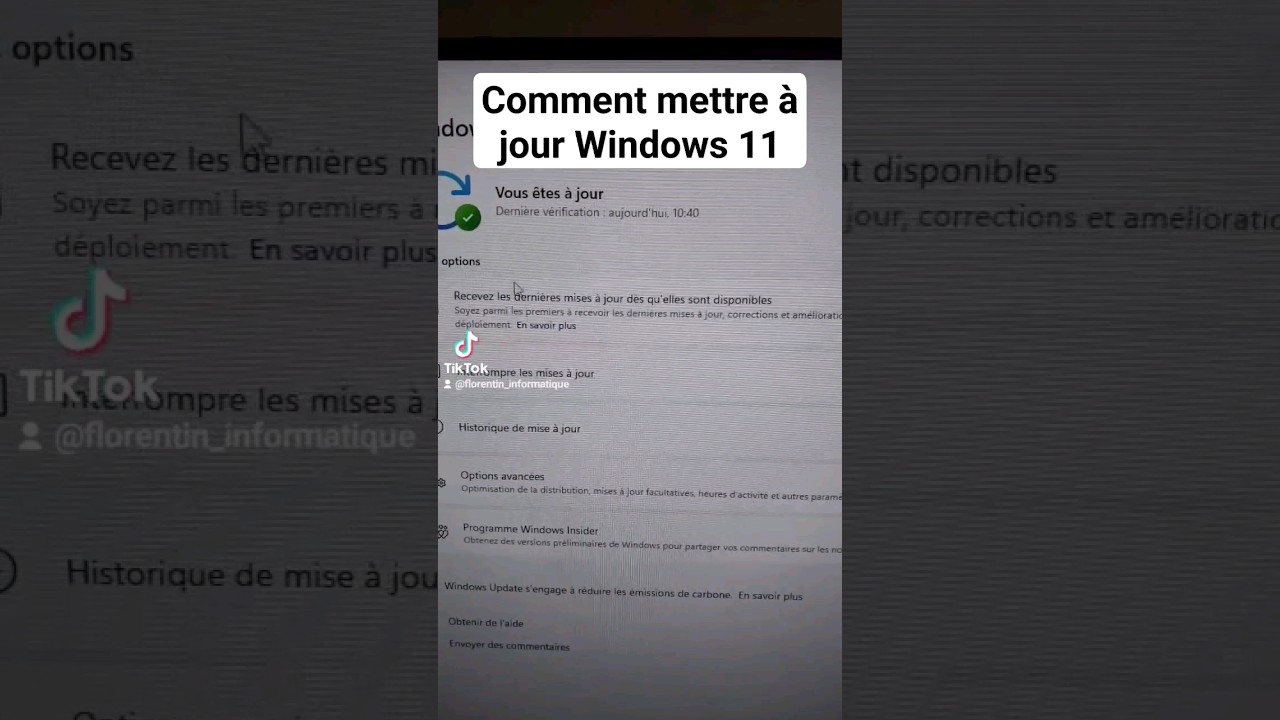 Mettre à jour Windows 11 facilement 🔄