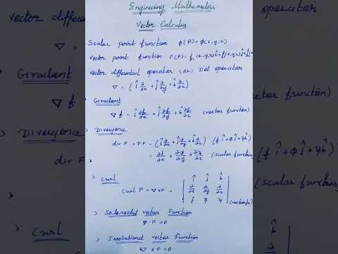 Engineering mathematics -vector calculus