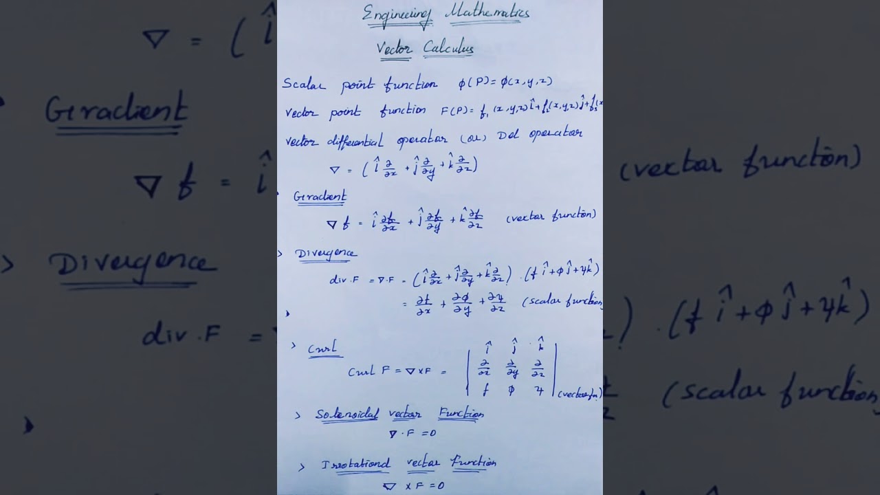 Master Vector Calculus in Engineering Mathematics 📐