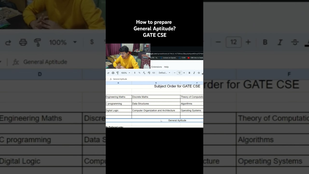 Guide to Preparing General Aptitude for GATE CSE