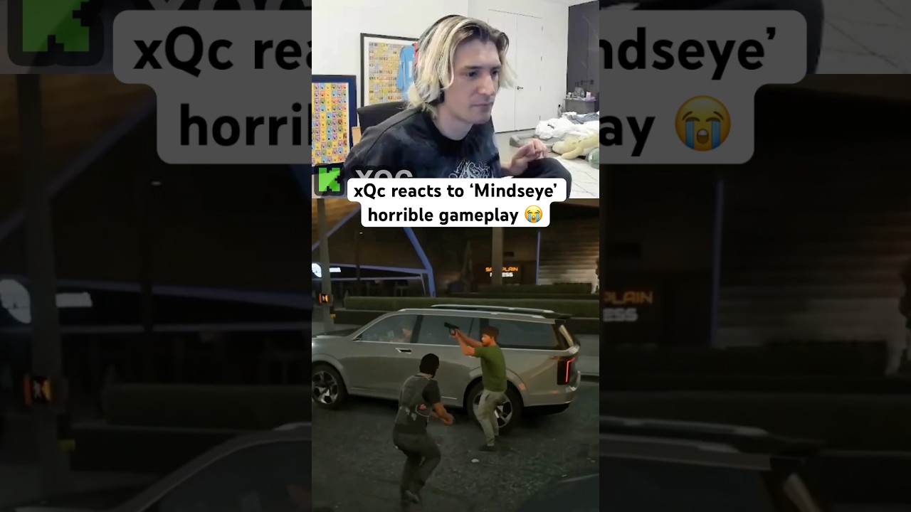 xQc's Reaction to Mindseye's Poor Gameplay 😱