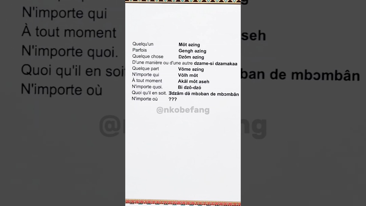 Les Phrases Incontournables à Connaître en Fang à Libreville, Gabon 🗣️