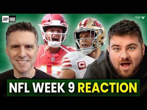 NFL WEEK 9 REACTIONS - Bears-Bengals, Chiefs-Bills, Broncos-Texans, Vikings-Lions, Patriots-Falcons
