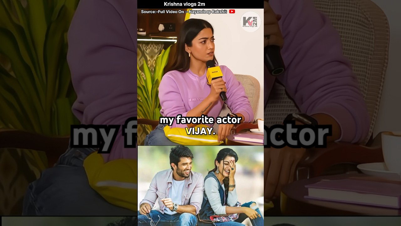 Rashmika mandanna favorite color and actors 😍 #rashmikamandanna #love #trendingshorts #shorts