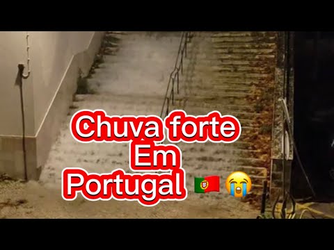 Chuva forte em Portugal deixa a cidade toda parada 😭