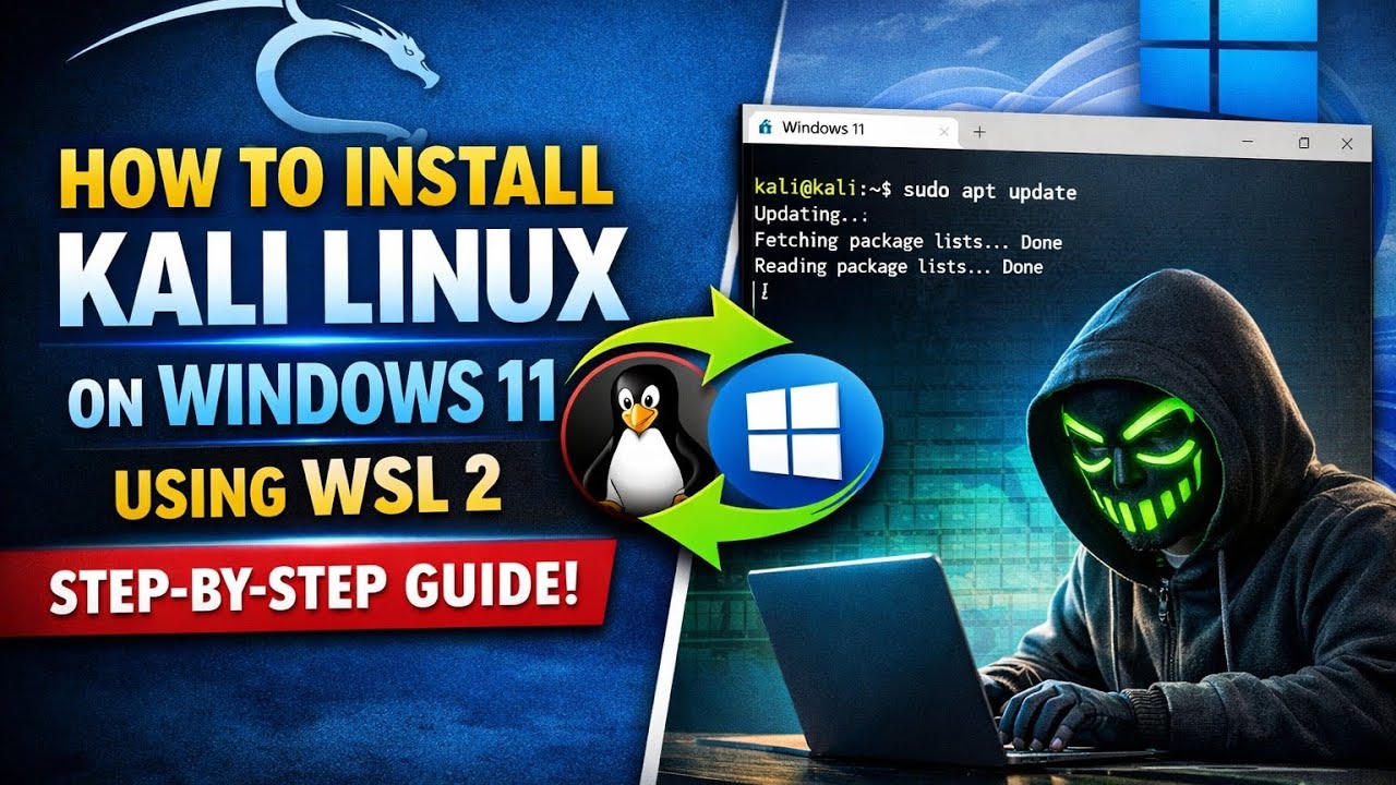 How to Install Kali Linux on Windows 11 Using WSL2 (Step-by-Step Guide)
