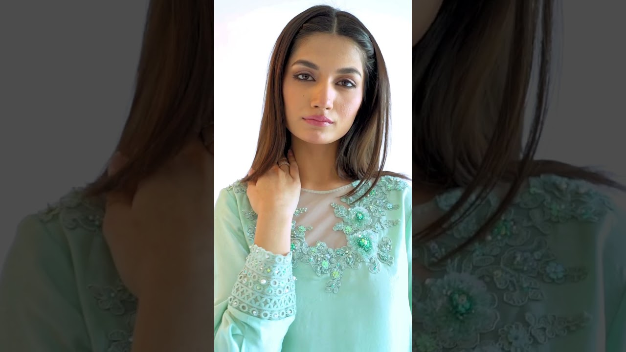 Deepak Perwani's Raw Silk Edit '23: Elegant Eggshel Blue Shirt & Palazzo Set 👗