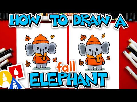 How To Draw An Elephant Dressed For Fall