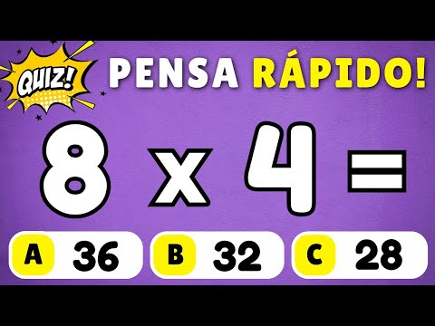 🚨 Quiz de Matemática com Multiplicação #5  [SERÁ QUE VOCÊ CONSEGUE ACERTAR TODAS]