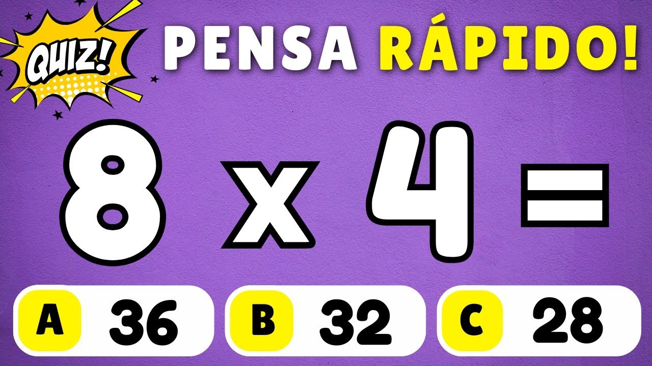 Desafie sua Matemática com Nosso Quiz de Multiplicação #5! 🧮