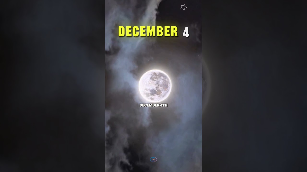 Cold Moon (Supermoon) 2025 🌕 on December 4