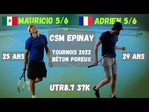 Mauricio 5/6 vs Adrien 5/6 - Match Officiel à Epinay/Seine