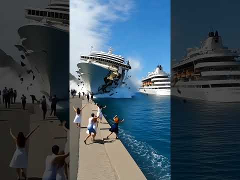 Cruise Ship Fails Maneuver While Docking at the Port!
