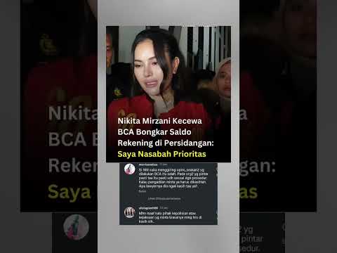 Nikita Mirzani Kecewa Dengan Bank BCA #nikitamirzani #bankbca #viralshort #gosipartis #beritaterkini