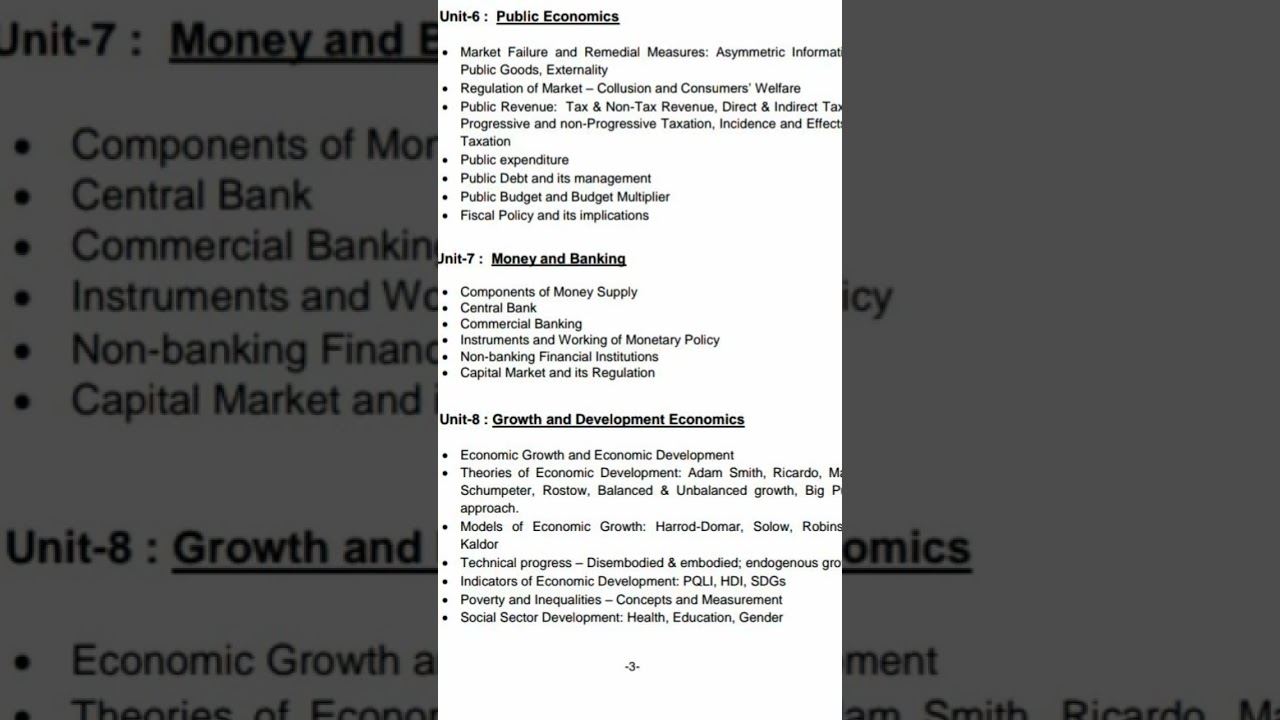 UGC NET Economics Syllabus 2025 📚