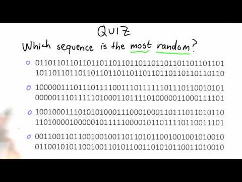 Randomness Quiz - Applied Cryptography