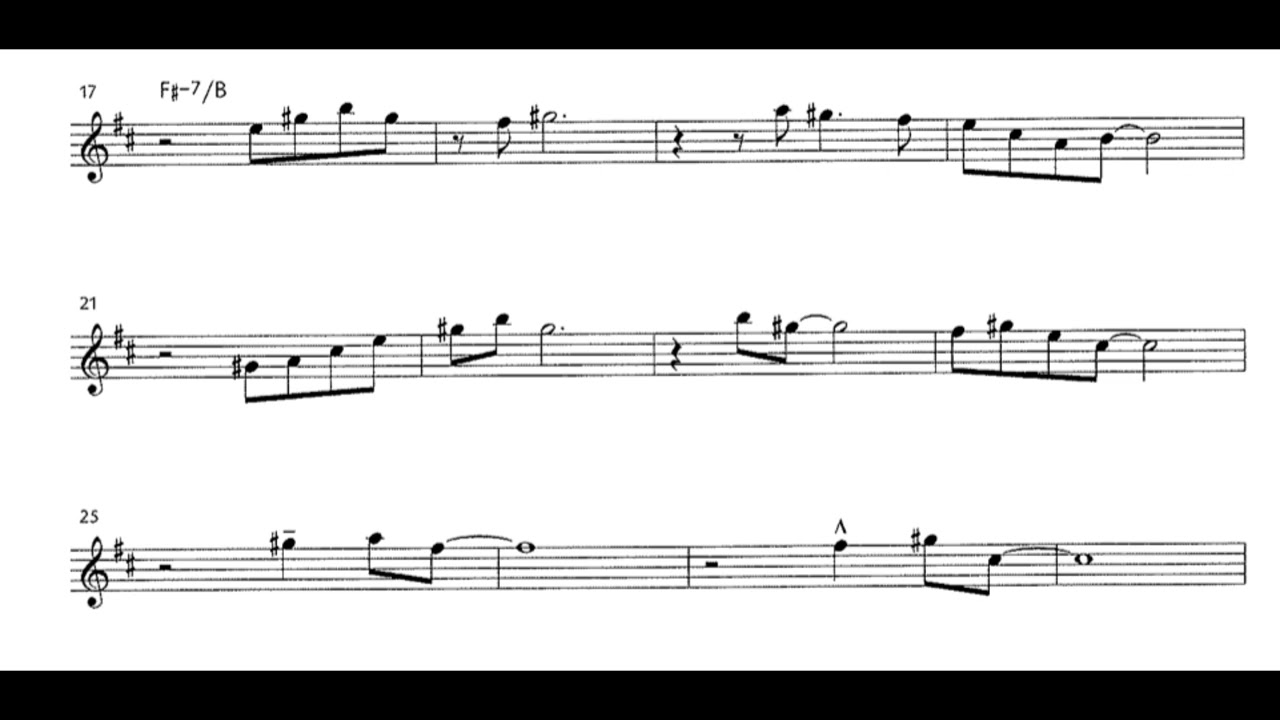 IMPORTANT EVENTS - ALTO SAX