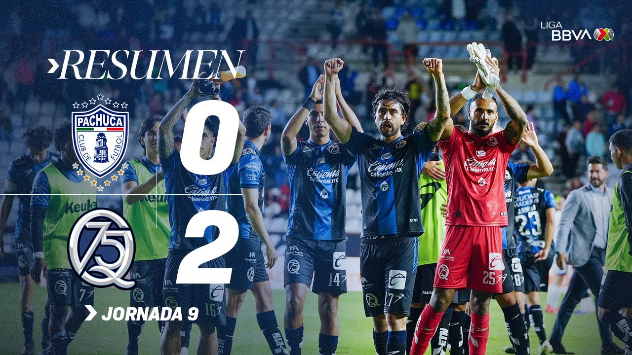 Querétaro sorprende y vence 2-0 a Pachuca en su cancha 🦅