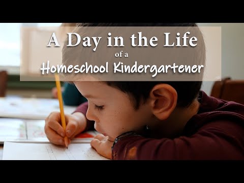 Homeschool Kindergartener - A Day in the Life