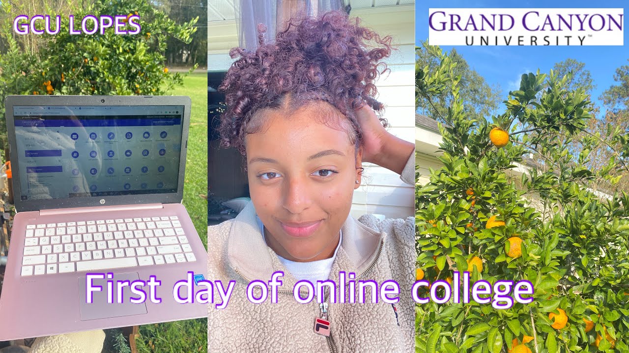 First day of online college at GCU 💜 starting new classes at GCU• Completing school work💜