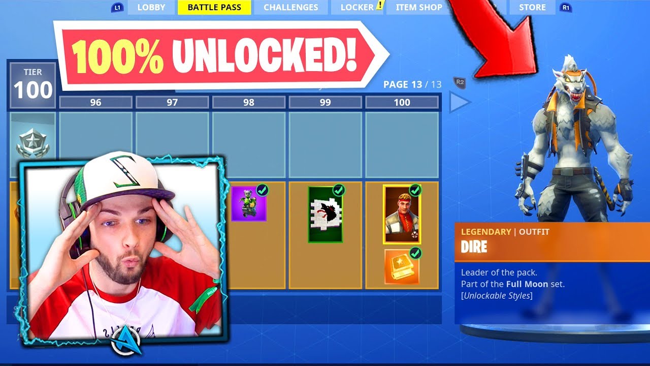 Fortnite SEASON 6 Tier 100 Skin Unlocked 🎮