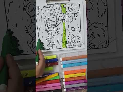 Ayesha Gull is live! Girl on the garden bench. Color with me