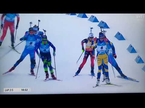 Elvira Öberg 1✨️ Skidskytte/Biathlon world cup 21/22 Masstart  Annecy