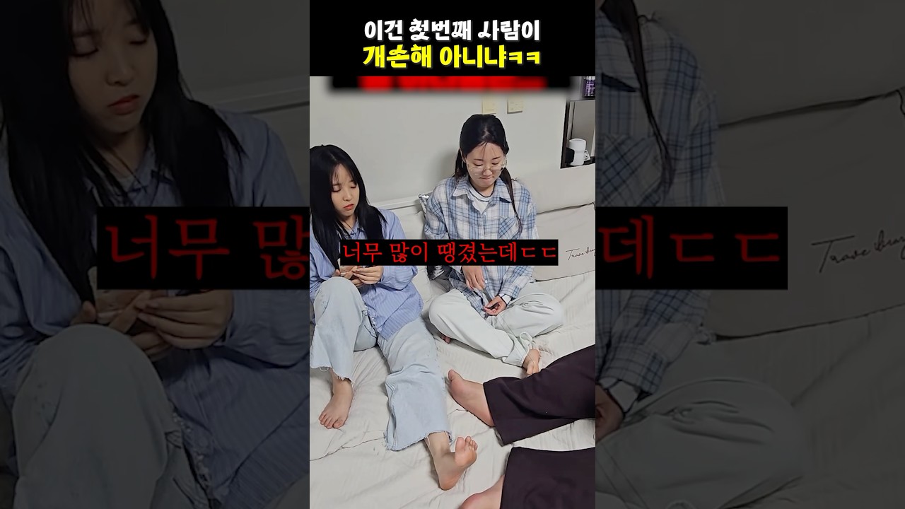 첫번째 사람, 개손해? 😂 감사 인사!