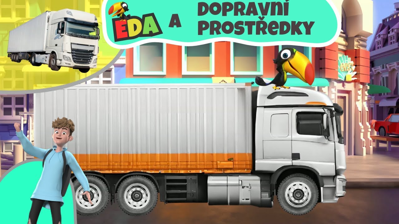Eda objevuje dopravní prostředky ve městě 🚌| Vzdělávací video pro děti