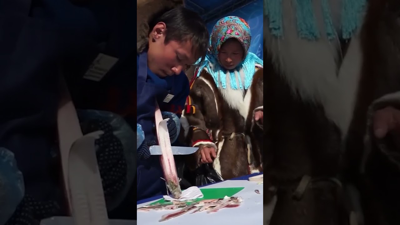 Как приготовить строганину 🐟 на Ямале