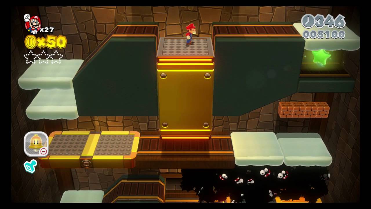 Super Mario 3D World 6-7: Fuzzy Flood Mine