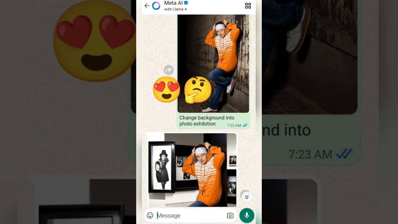 Meta AI WhatsApp Background Change 🔥