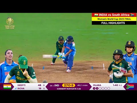 India vs South Africa Women World Cup Final Highlights 2025,IND W vs SA W Final Highlights