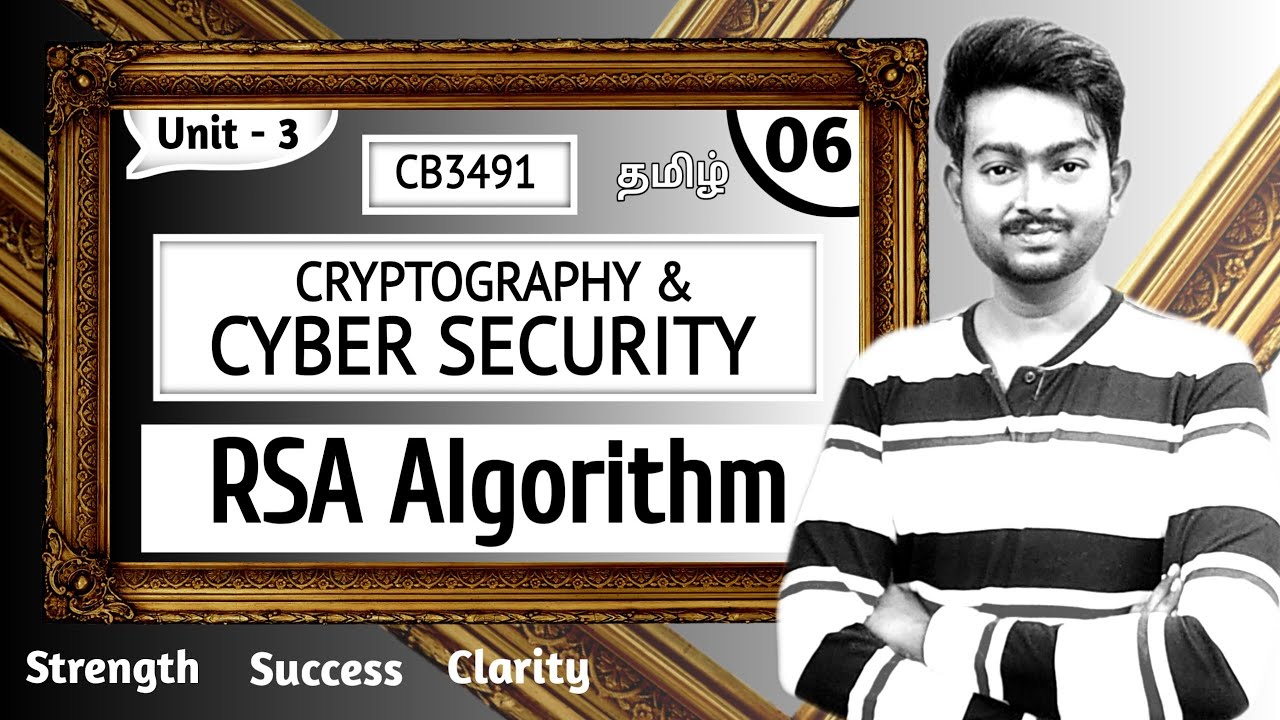 RSA Algorithm Explained in Tamil | Cryptography & Cyber Security Basics 🔐