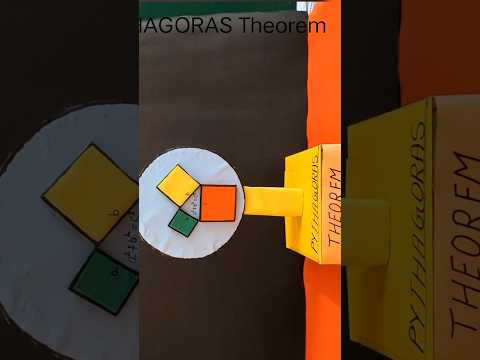 PYTHAGORAS Theorem #3d video #School project #viral video #viral.short for school exhibition